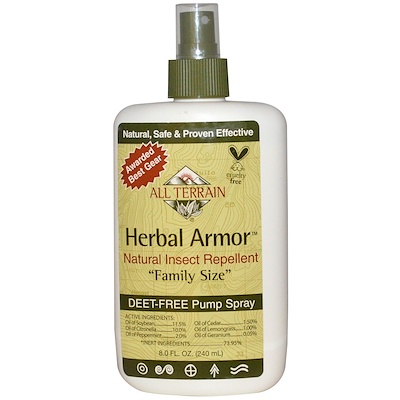 Herbal Armor, Натуральное средство от насекомых, без ДЭТА, спрей, 8,0 жидких унций (240 мл) Herbal Armor, Натуральное средство от насекомых, без ДЭТА, спрей, 8,0 жидких унций (240 мл)