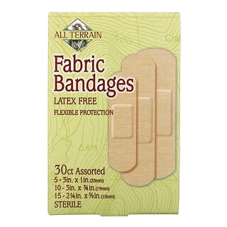 All Terrain, Fabric Bandages, Latex Free, Assorted, 30 Count