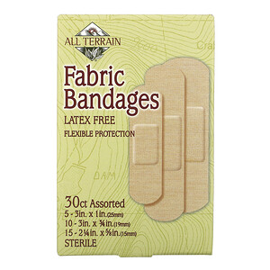 Отзывы о Ол Тирэйн, Fabric Bandages, Latex Free, Assorted, 30 Count
