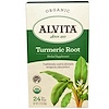 Alvita Teas, Turmeric Root, Organic, Caffeine Free, 24 Tea Bags, 1.27 oz (36 g)
