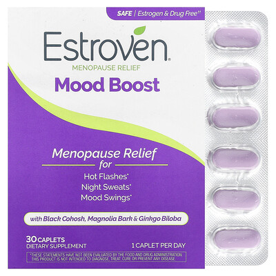 Product Image for Estroven, Menopause Relief, Mood Boost, 30 Caplets
