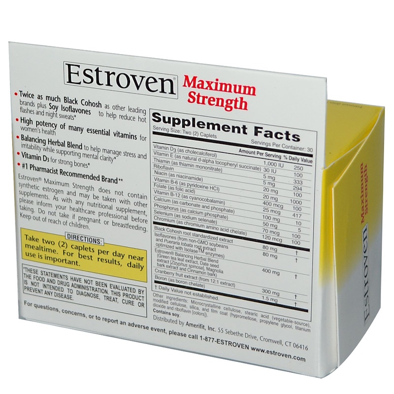 Estroven, Estroven, Maximum Strength, 60 Caplets - iHerb