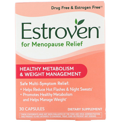 

Menopause Relief, Здоровый метаболизм и контроль веса, 3 капсул