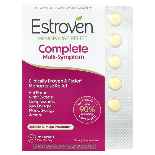 Estroven, Complete Multi-Symptom Menopause Relief, Linderung von Mehrfachsymptomen in der Menopause, 28 Kapseln