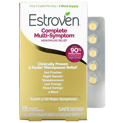 Estroven Complete Menopause Relief, 28 Once Daily Vegetarian Caplets