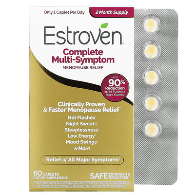 Estroven Complete Multi-Symptom Menopause Relief, 60 Caplets