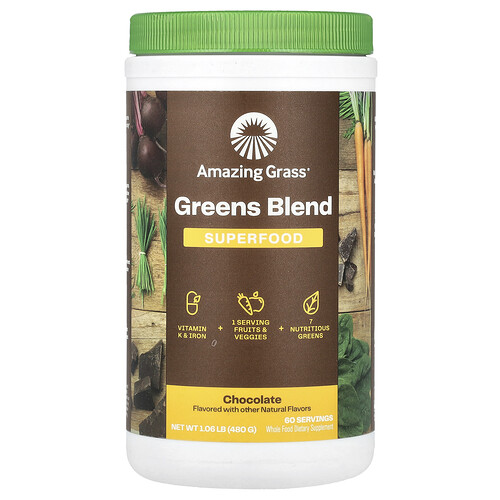 Amazing Grass Amazing Grass, Greens Blend Superfood, Chocolate, 1.06 oz (480 g)