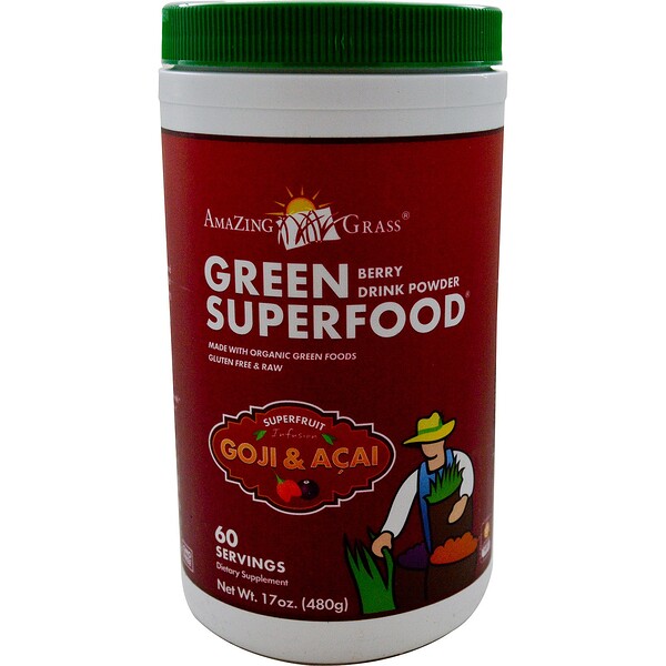Amazing Grass, Green Superfood, Berry Drink Powder, 17 oz (480 g