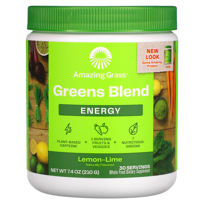 

Amazing Grass Greens Blend Energy Lemon Lime 7.4 oz (210 g)