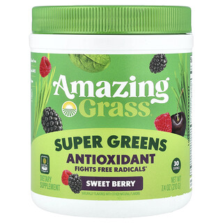 Amazing Grass, Super Greens Antioxidant, Sweet Berry, 7.4 oz (210 g)