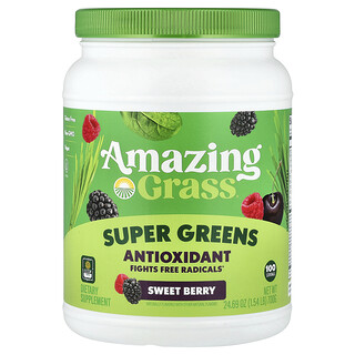Amazing Grass, Supergrönsaker, antioxidant, söta bär, 700 g