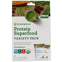 Protein Superfood Variety Pack, Two Flavors, Chocolate Peanut Butter & Pure Vanilla - изображение
