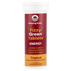 Fizzy Green, енергетичні тропічні таблетки, 10 таблеток