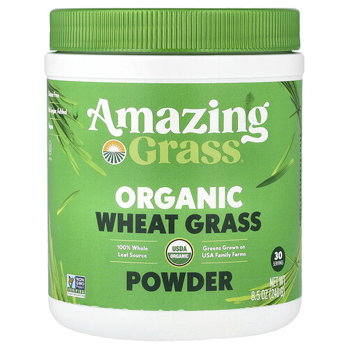 Amazing Grass Organic Wheat Grass Powder, 8.5 oz (240 g)