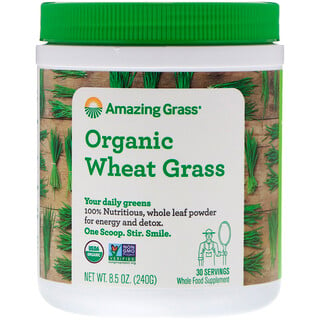 Amazing Grass, Erva de trigo orgânica, 240 g
