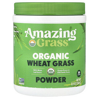 Amazing Grass, Hierba de trigo orgánico en polvo, 240 g (8,5 oz)