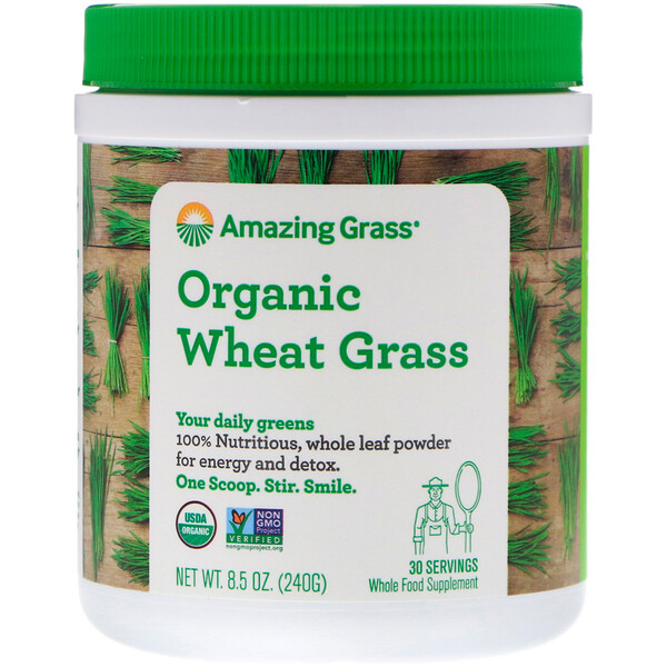 Organic Wheat Grass, 8.5 oz (240 g)