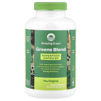 Photos - Vitamins & Minerals Amazing Toys Amazing Grass, Greens Blend, 150 Capsules AMG-93200 