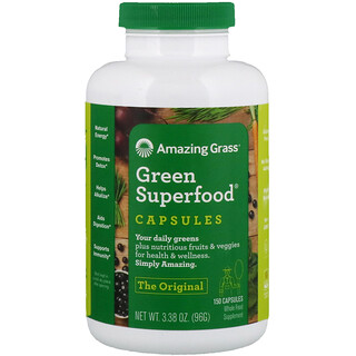 Amazing Grass, Superfood Vert, 650 mg, 150 Gélules