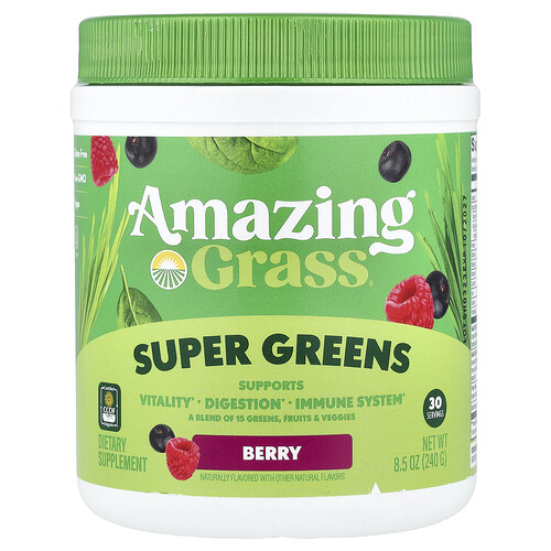 Amazing Grass Super Greens, Berry, 8.5 oz (240 g)