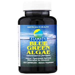 Американ Хелс, Klamath Shores, Blue Green Algae, 120 Capsules отзывы