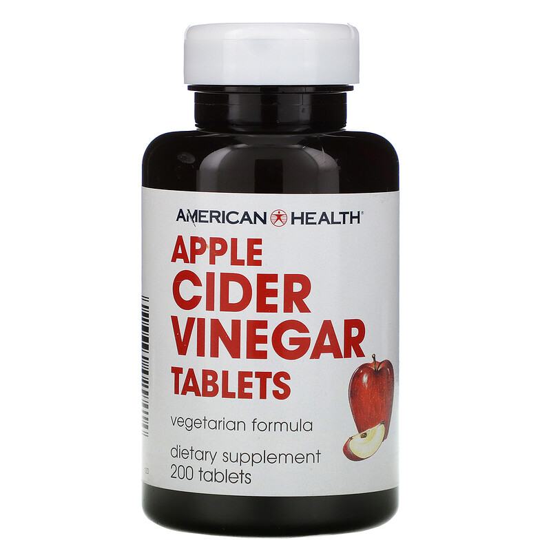 American Health, Apple Cider Vinegar Tablets, 200 Tablets iHerb