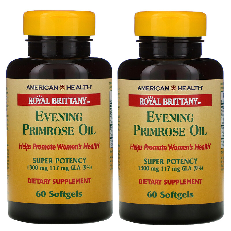 American Health, Royal Brittany, Evening Primrose Oil, 1300 mg, 2