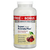 American Health, Super Acerola Plus Mastigável, Sabor Natural da Fruta, 500 mg, 300 Pastilhas Mastigáveis