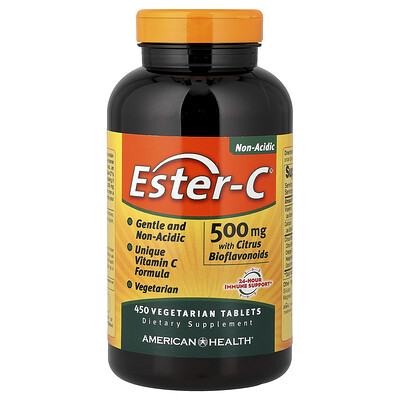 Product Image for American Health, Ester-C with Citrus Bioflavonoids, 500 mg, 450 Vegetarian Tablets