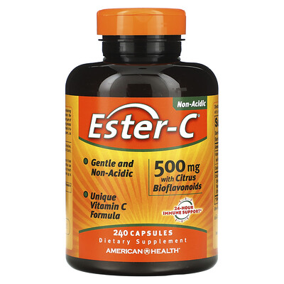 

American Health Ester-C с цитрусовыми биофлавоноидами 500 мг 240 капсул