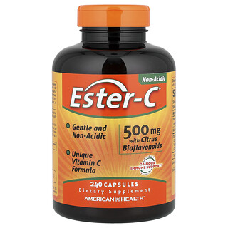 أميريكن هيلث‏, Ester-C® مع الفلافونويدات الحيوية الحمضية ، 240 كبسولة