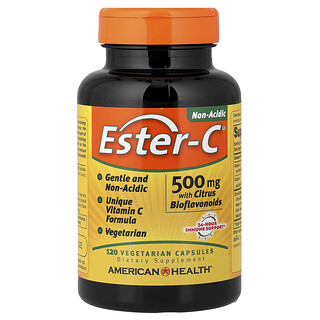 American Health, Ester-C® s citrusovými bioflavonoidmi, 500 mg, 120 vegetariánskych kapsúl