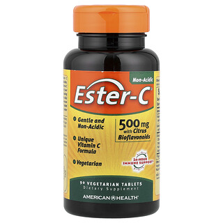 أميريكن هيلث‏, Ester-C® مع الفلافونويدات الحيوية الحمضية ، 90 قرصًا نباتيًا