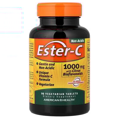 Product Image for American Health, Ester-C with Citrus Bioflavonoids, 1,000 mg, 90 Vegetarian Tablets
