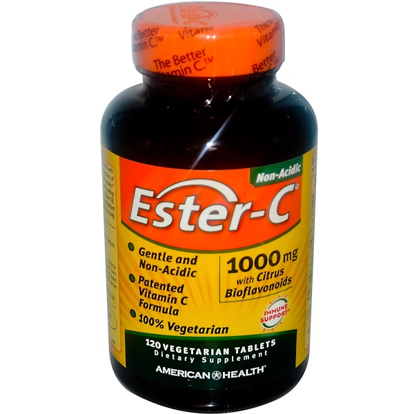 American Health, Ester-C, 1000 mg, 120 Veggie Tabs - iHerb.com