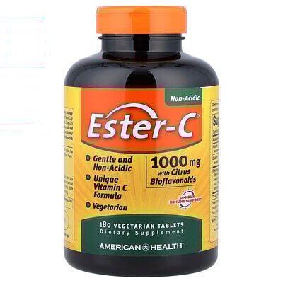 Product Image for American Health, Ester-C with Citrus Bioflavonoids, 180 Vegetarian Tablets