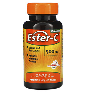 American Health, エステル-C、500 mg、60カプセル