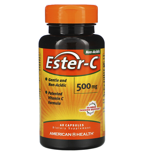 American Health, Ester-C, 500 mg, 60 Capsules