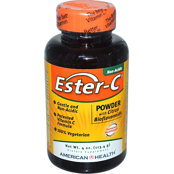 American Health, Эстер-С, порошок с цитрусовыми биофлавоноидами, 4 унции (113,4 г)
