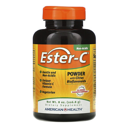 American Health Ester-C, порошок с цитрусовыми биофлавоноидами, 226,8 г (8 унций)