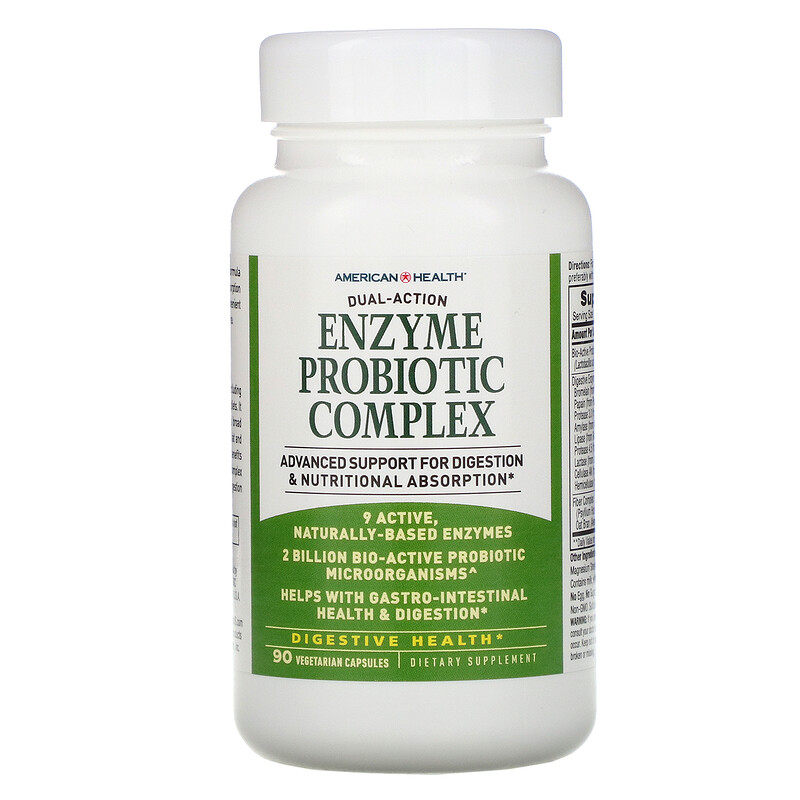 American Health, Enzyme Probiotic Complex, 90 Veggie Caps iHerb