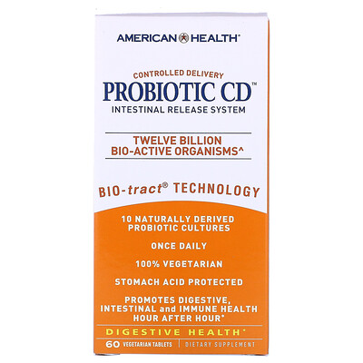 

American Health Probiotic CD, Intestinal Release System, 60 Vegetarian Tablets