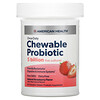 American Health‏, Once Daily Chewable Probiotic, Natural Strawberry, 5 Billion CFU, 30 Chewable Tablets