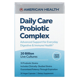 American Health, Комплекс пробиотиков для ежедневного ухода, 20 млрд КОЕ, 30 веганских капсул