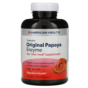 Отзывы о Американ Хелс, Original Papaya Enzyme, 600 Chewable Tablets