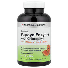 Chewable Papaya Enzyme With Chlorophyll , 600 Chewable Tablets