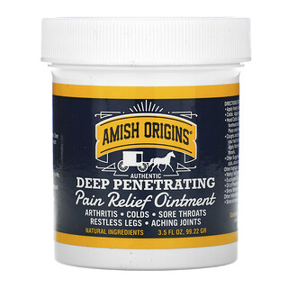 Amish Origins, Pommade analgésique pénétrante, 3,5 oz (99,22 g)
