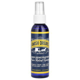 Amish Origins, Spray pentru ameliorarea durerii cu penetrare adâncă, 3,5 fl oz (99,22 g)