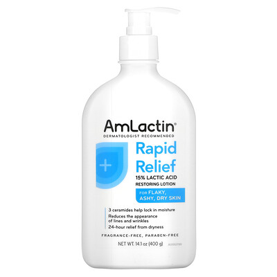 

AmLactin Rapid Relief восстанавливающий лосьон для кожи без отдушки 400 г (14 1 унции)