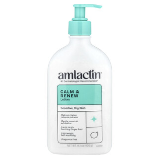 AmLactin, Calm & Renew -voide, herkälle ja kuivalle iholle, hajusteeton, 400 g